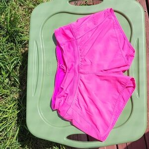 Lululemon shorts size 4, vivid pink color